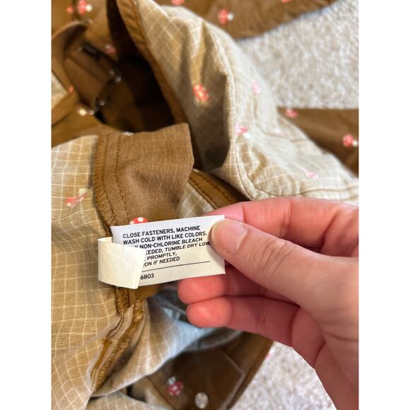 Duluth Trading Co. Women's Heirloom Gardening Bib Overalls Mushroom Size Mx31 - Picture 11 of 14